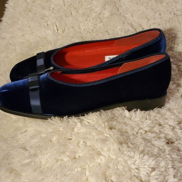 Talbots Velvet Ballet Flats | Gorgeous BLUE | 7AA - Picture 5 of 6